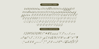 Yeliska Dasmithe Font Poster 14