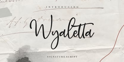 Wyaletta Font Poster 1