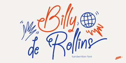 Billy de Rollins Font Poster 1