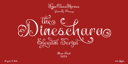 Dineschara Font Poster 1