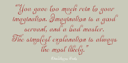 Dineschara Font Poster 2