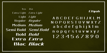 Elsyah Font Poster 8
