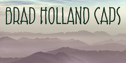 Brad Holland Caps Font Poster 1