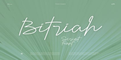 Bitriah Font Poster 1