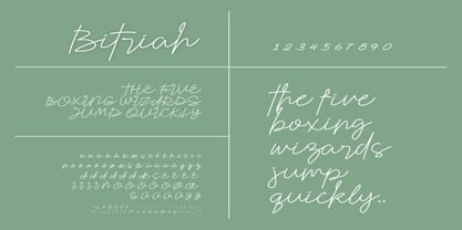 Bitriah Font Poster 9