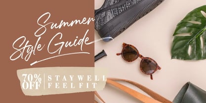 Mallorie Font Poster 2