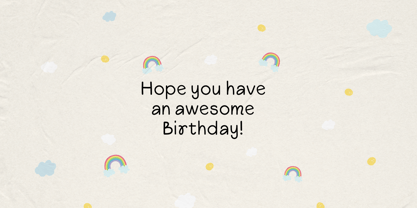 Cloudy Organic Font Poster 8