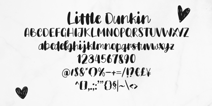 Little Dunkin Font Poster 9