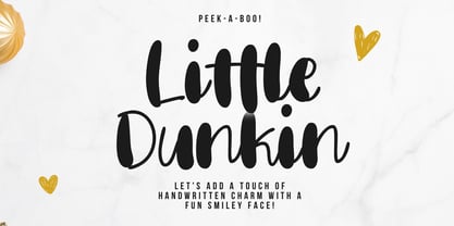 Little Dunkin Font Poster 1