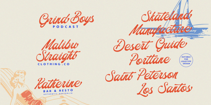 Motesta Script Font Poster 2