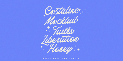 Motesta Script Font Poster 6