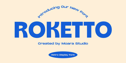 Roketto Font Poster 2
