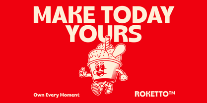 Roketto Font Poster 4