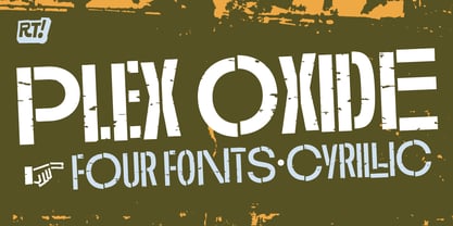 Plex Oxide Font Poster 1