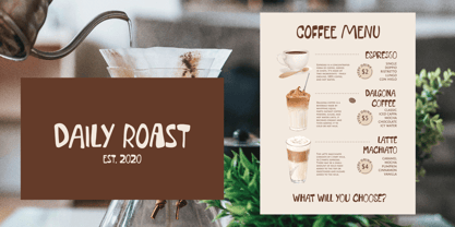 Freak Droop Font Poster 8