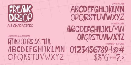 Freak Droop Font Poster 10