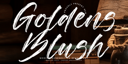 Goldens Blush Font Poster 1
