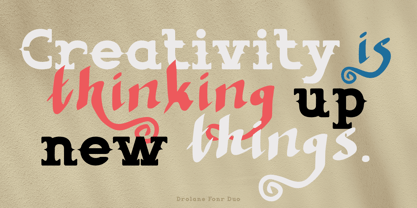 Drolane Font Poster 3