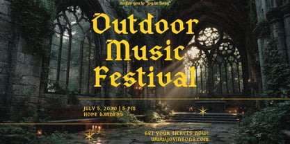 Black Vesper Font Poster 5