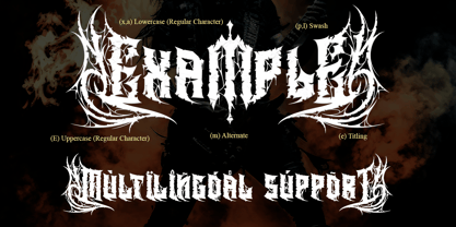 Heavytal Font Poster 14