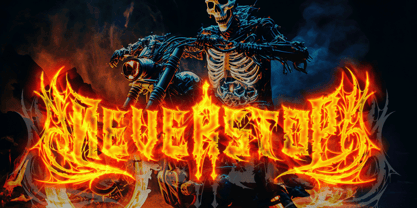 Heavytal Font Poster 6