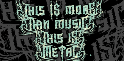 Heavytal Font Poster 8