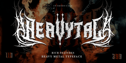 Heavytal Font Poster 1