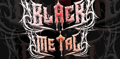 Heavytal Font Poster 3