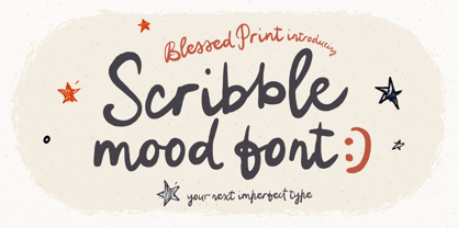 Scribble Mood Font Poster 1