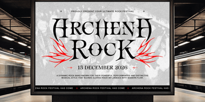 Atherur Font Poster 6