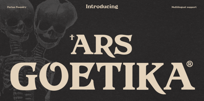 Ars Goetika Font Poster 1