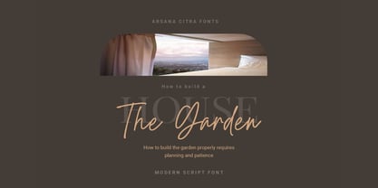 Arsana Citra Font Poster 6