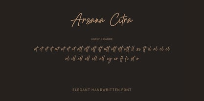 Arsana Citra Font Poster 12