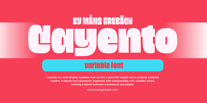 Cayento Font Poster 1