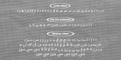 Ocean Brush Arabic Font Poster 4