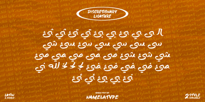 Ocean Brush Arabic Font Poster 3