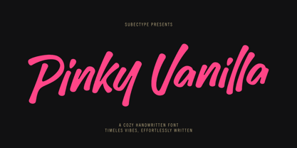 Pinky Vanilla Font Poster 1