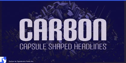 Carbon Font Poster 1