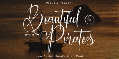 Beautiful Pirates Font Poster 1