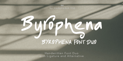 Byrophena Font Poster 1
