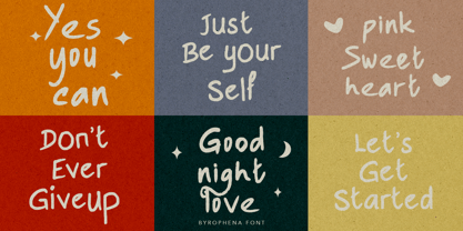 Byrophena Font Poster 9