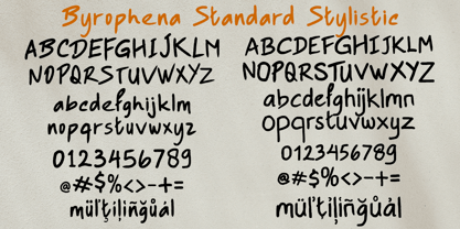 Byrophena Font Poster 6