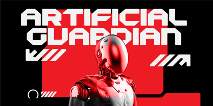 Alphatron Font Poster 2