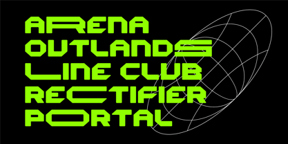 Alphatron Font Poster 4