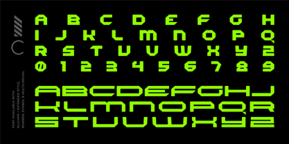 Alphatron Font Poster 5