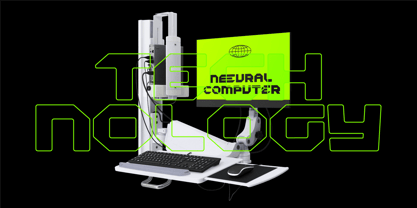 Alphatron Font Poster 8