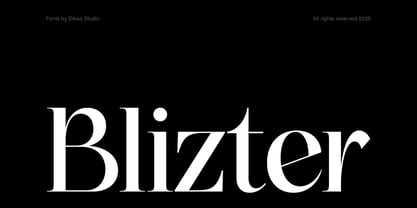 DKS Blizter Font Poster 1