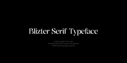 DKS Blizter Font Poster 2