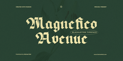 Magnefico Avenue Font Poster 1