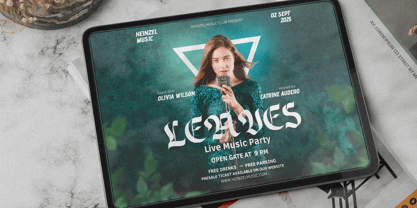 Magnefico Avenue Font Poster 13